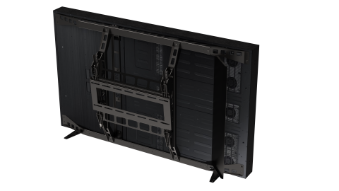 Premier Mounts 7170-0978-01 outdoor display tilt mount rear view with display