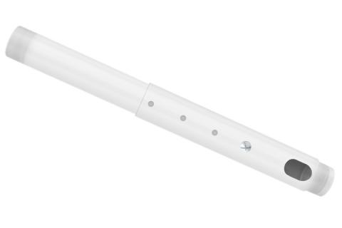 Premier Mounts Adjustable Height Ceiling Pipe for Display Mounting - White