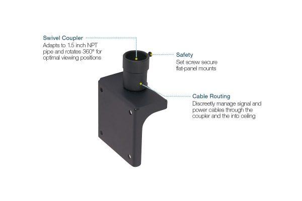 Premier Mounts PSD-S Single Display Adapter Callout image