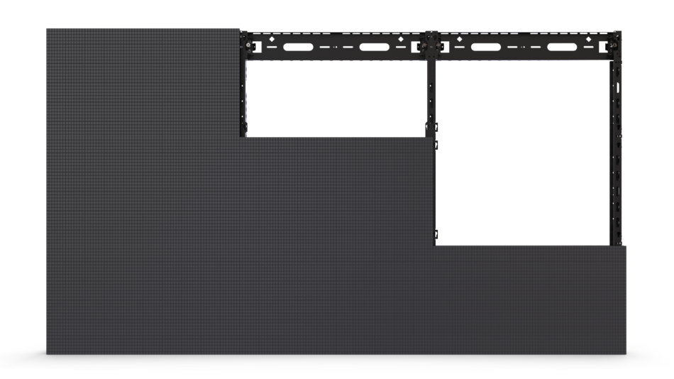 Samsung IER LED Cabinet Mounting System by Premier Mounts - Front View