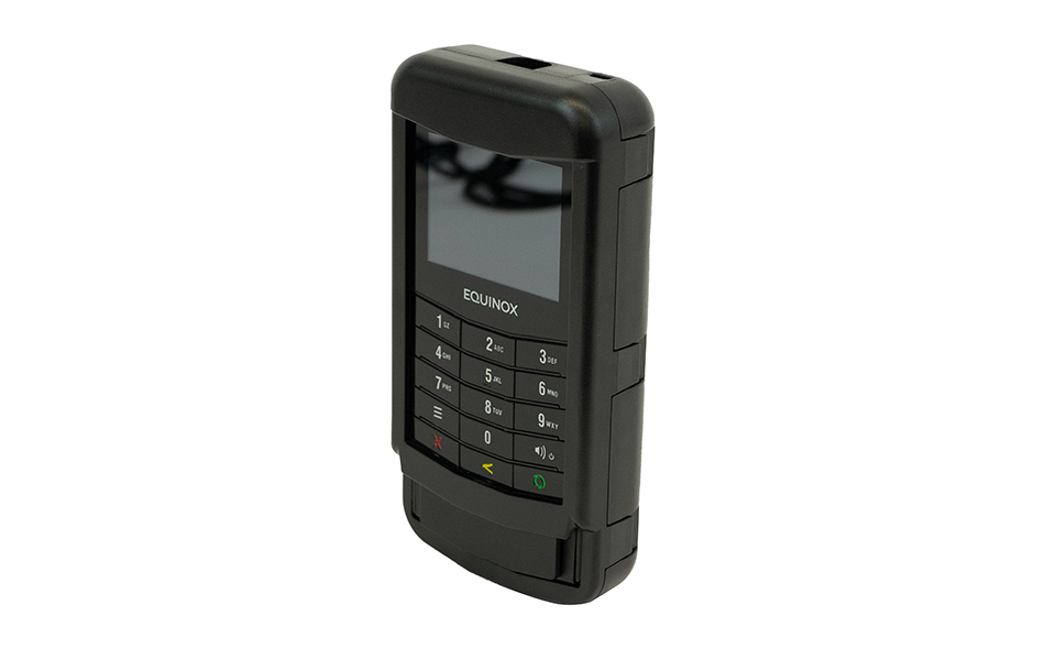 Protective Payment Case for Equinox Luxe 6200m angle view