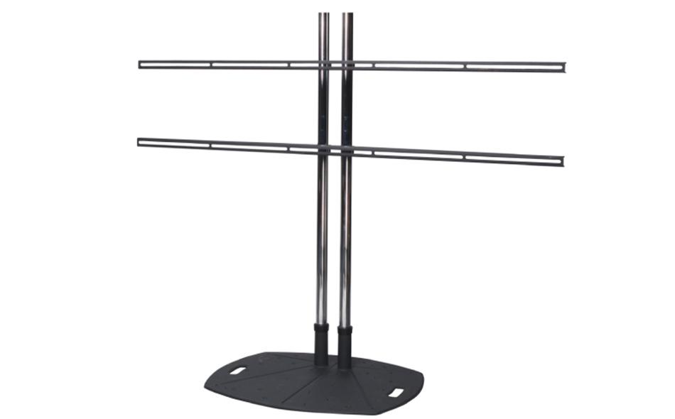 Universal Fixed Dual-Pole Mount for Multiple Flat-Panel Display with XL stand