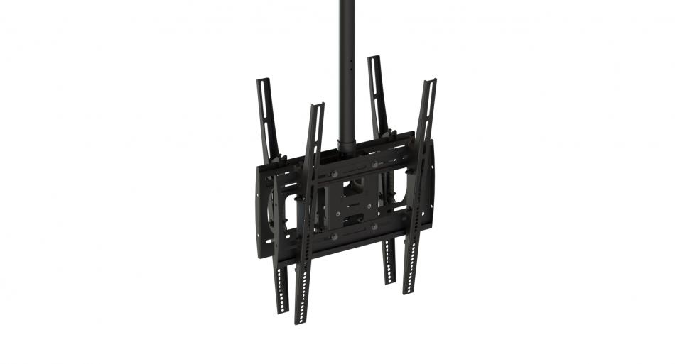 PCM-B2LTP Dual-Sided Tilt Ceiling Mount with Pole