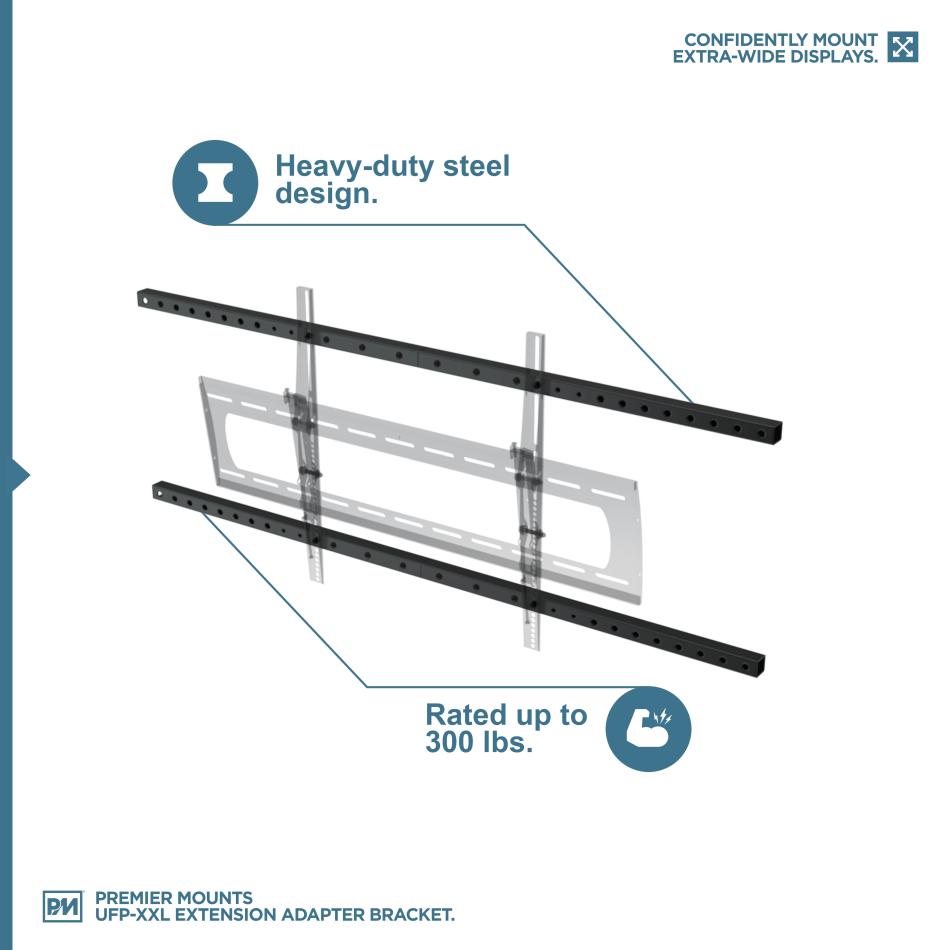 Premier Mounts UFP-XXL Extension Adapter Brackets Heavy-Duty
